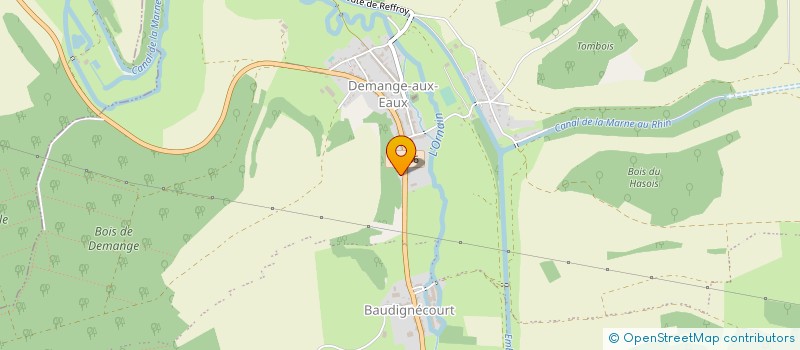 localisation de l'entreprise EXPLOITATION AGRICOLE A RESPONSABILITE LIMITEE DU JARDINET à DEMANGE-BAUDIGNECOURT