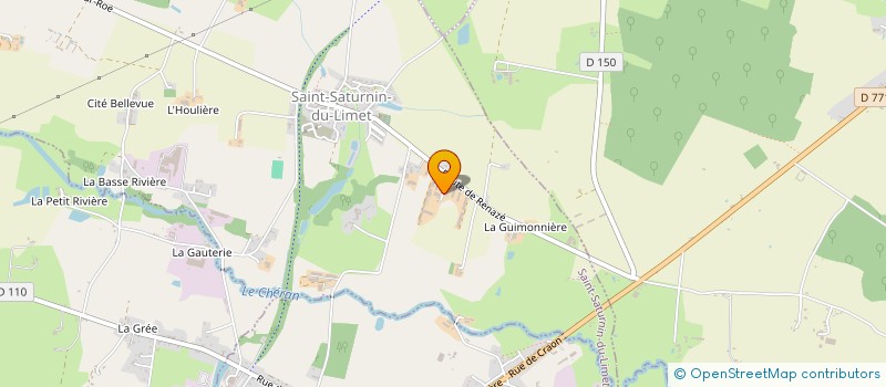 localisation de l'entreprise EXPLOITATION AGRICOLE A RESPONSABILITE LIMITEE DU LIMET à SAINT-SATURNIN-DU-LIMET