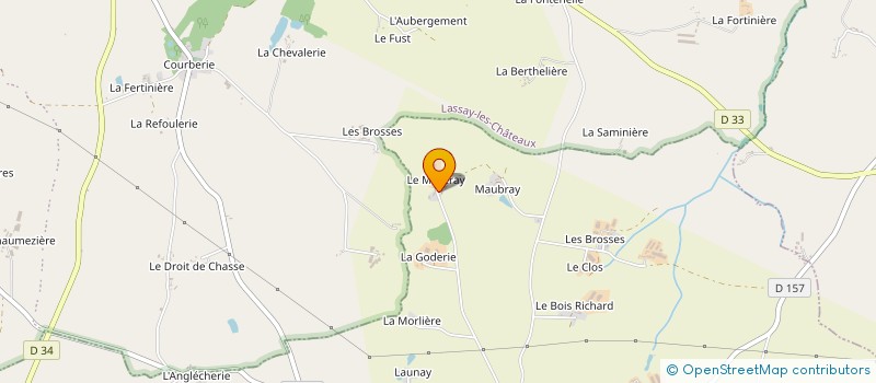 localisation de l'entreprise EXPLOITATION AGRICOLE A RESPONSABILITE LIMITEE DU MEZERAY à LE HORPS