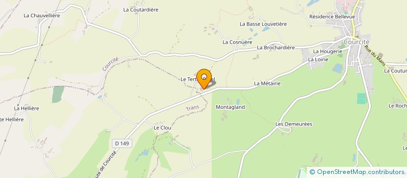 localisation de l'entreprise EXPLOITATION AGRICOLE A RESPONSABILITE LIMITEE DU MOLORE  COURCITE