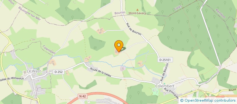 localisation de l'entreprise EXPLOITATION AGRICOLE A RESPONSABILITE LIMITEE DU MONT DAUPHIN  COLEMBERT