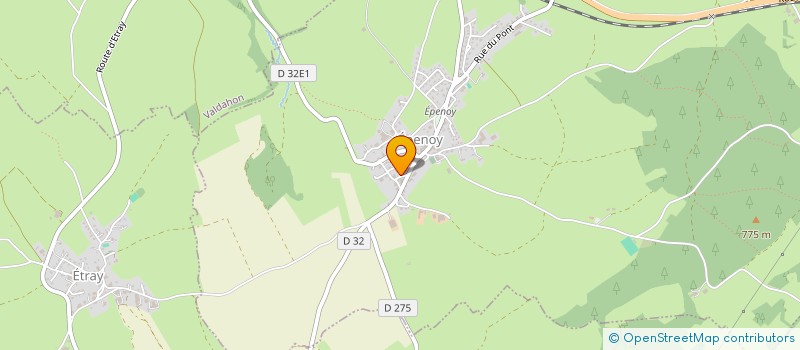 localisation de l'entreprise EXPLOITATION AGRICOLE A RESPONSABILITE LIMITEE DU PARC à EPENOY