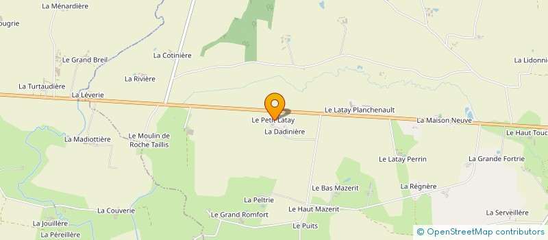 localisation de l'entreprise EXPLOITATION AGRICOLE A RESPONSABILITE LIMITEE DU PETIT LATAY à PREE-D'ANJOU