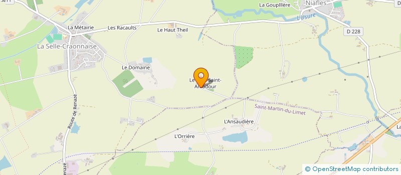 localisation de l'entreprise EXPLOITATION AGRICOLE A RESPONSABILITE LIMITEE DU PETIT SAINT AMADOUR à LA SELLE-CRAONNAISE
