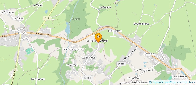 localisation de l'entreprise EXPLOITATION AGRICOLE A RESPONSABILITE LIMITEE DU PUY DU CHEVAL à MONTVICQ