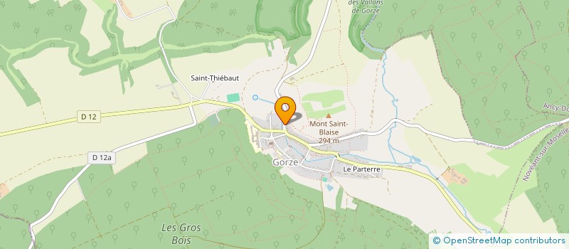 localisation de l'entreprise EXPLOITATION AGRICOLE A RESPONSABILITE LIMITEE DU SAINT BLIN  GORZE