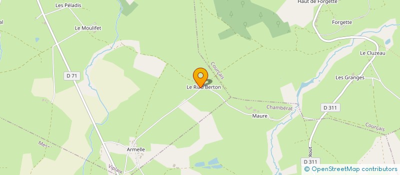 localisation de l'entreprise EXPLOITATION AGRICOLE A RESPONSABILITE LIMITEE DUMONTET  VIPLAIX