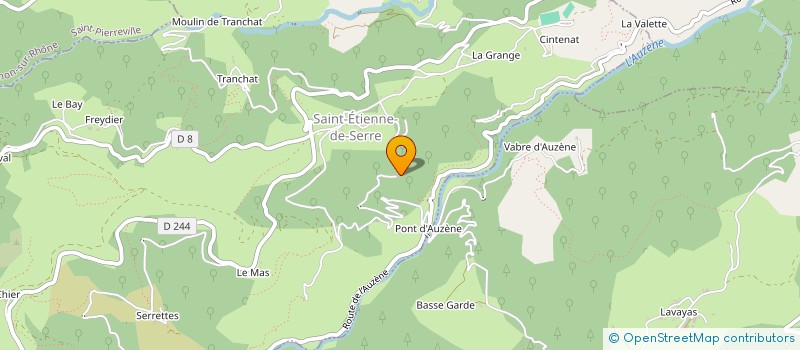 localisation de l'entreprise EXPLOITATION AGRICOLE A RESPONSABILITE LIMITEE DUMOUSSEAU  SAINT-ETIENNE-DE-SERRE