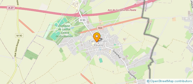 localisation de l'entreprise EXPLOITATION AGRICOLE A RESPONSABILITE LIMITEE DUQUESNE à CAMPHIN-EN-PEVELE