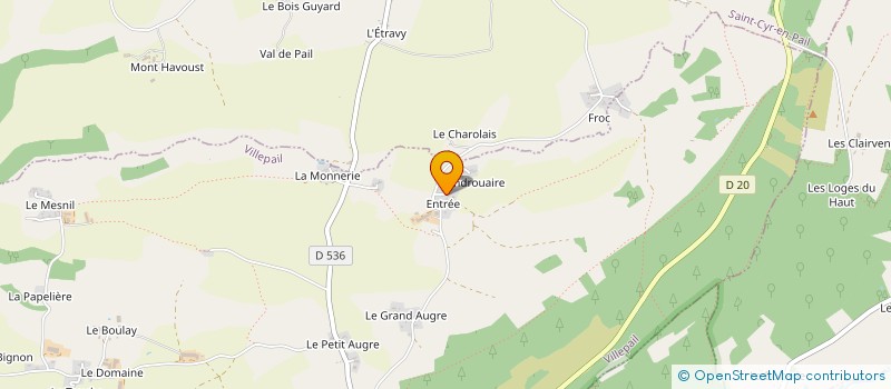 localisation de l'entreprise EXPLOITATION AGRICOLE A RESPONSABILITE LIMITEE DUVAL à VILLEPAIL