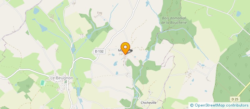 localisation de l'entreprise EXPLOITATION AGRICOLE A RESPONSABILITE LIMITEE EARL LE CHAMP BLANC à BEUGNON-THIREUIL