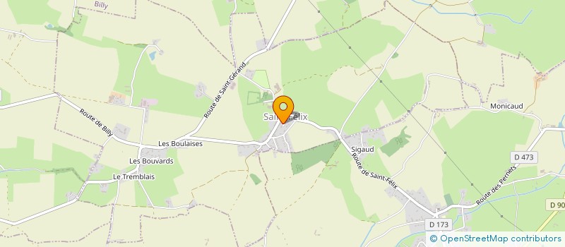 localisation de l'entreprise EXPLOITATION AGRICOLE A RESPONSABILITE LIMITEE ECURIE G . E FOURNIGAULT à MARCENAT