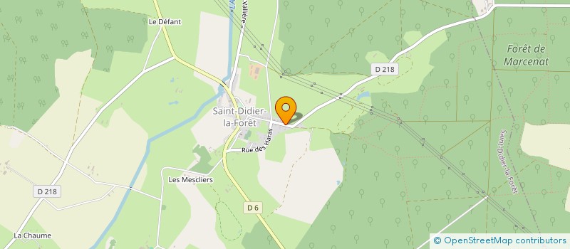 localisation de l'entreprise EXPLOITATION AGRICOLE A RESPONSABILITE LIMITEE ECURIE REMY DESPRES à SAINT-DIDIER-LA-FORET