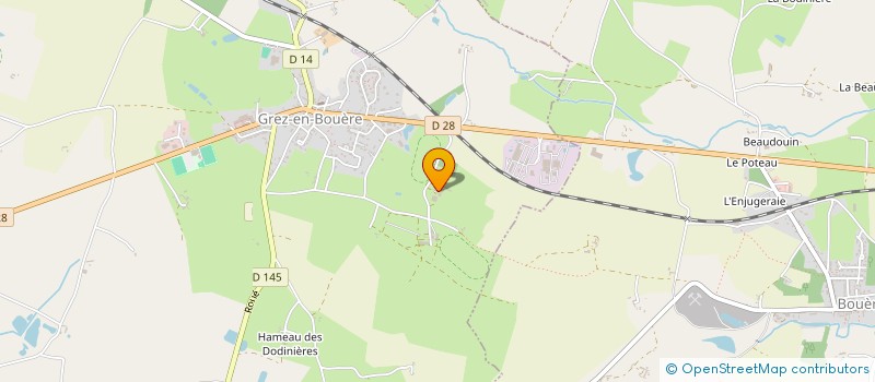 localisation de l'entreprise EXPLOITATION AGRICOLE A RESPONSABILITE LIMITEE ECURIE ROYER à GREZ-EN-BOUERE