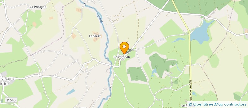 localisation de l'entreprise EXPLOITATION AGRICOLE A RESPONSABILITE LIMITEE ELEVAGE DE LA COTE PERDRIX à SAINTE-SEVERE-SUR-INDRE