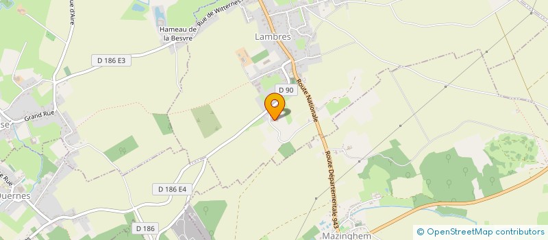 localisation de l'entreprise EXPLOITATION AGRICOLE A RESPONSABILITE LIMITEE ELEVAGE DE LAMBRES  LAMBRES