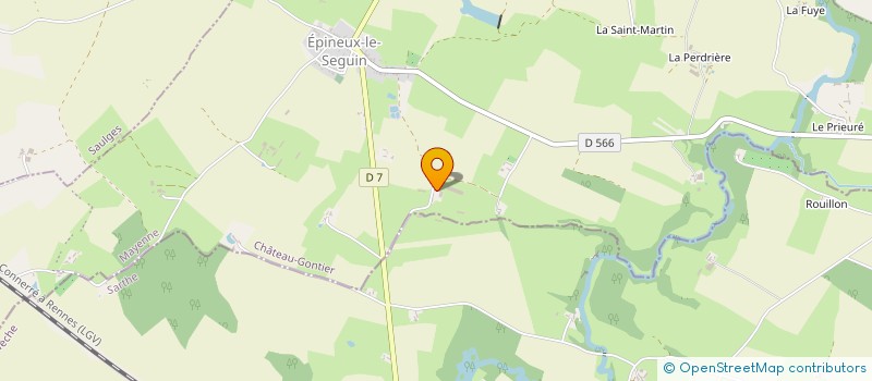 localisation de l'entreprise EXPLOITATION AGRICOLE A RESPONSABILITE LIMITEE EPINOYAU à VAL-DU-MAINE