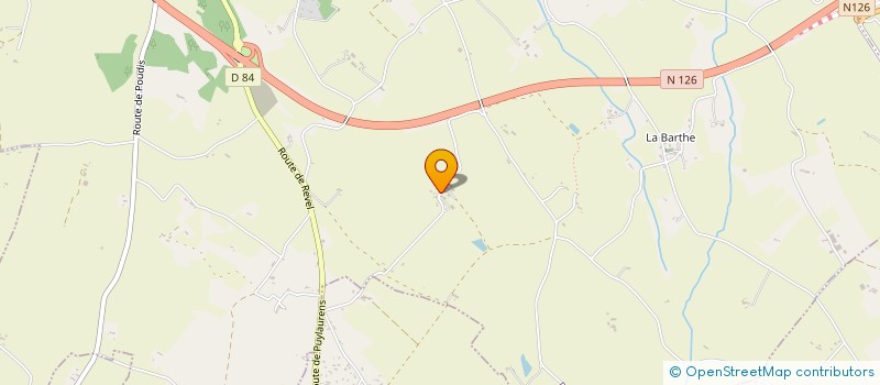 localisation de l'entreprise EXPLOITATION AGRICOLE A RESPONSABILITE LIMITEE FAVI EQUITATION  PUYLAURENS