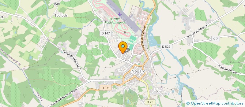 localisation de l'entreprise EXPLOITATION AGRICOLE A RESPONSABILITE LIMITEE FRANCA-VIANA à NOGARO