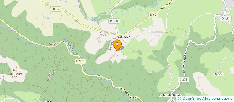 localisation de l'entreprise EXPLOITATION AGRICOLE A RESPONSABILITE LIMITEE GADET  MOLLES