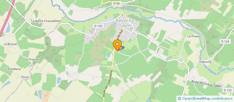 localisation de l'entreprise EXPLOITATION AGRICOLE A RESPONSABILITE LIMITEE GODINEAU à BELLEVIGNE-EN-LAYON