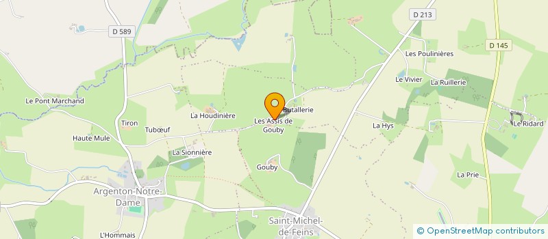 localisation de l'entreprise EXPLOITATION AGRICOLE A RESPONSABILITE LIMITEE GOUBY à BIERNE-LES-VILLAGES