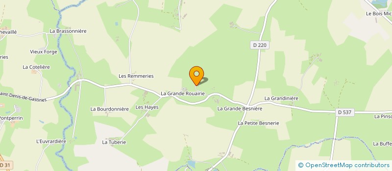 localisation de l'entreprise EXPLOITATION AGRICOLE A RESPONSABILITE LIMITEE GOURET à SAINT-DENIS-DE-GASTINES