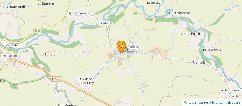 localisation de l'entreprise EXPLOITATION AGRICOLE A RESPONSABILITE LIMITEE GUILMEAU HERVE à SAINT-CALAIS-DU-DESERT