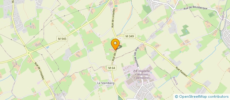 localisation de l'entreprise EXPLOITATION AGRICOLE A RESPONSABILITE LIMITEE HOUSEZ  BOUSBECQUE