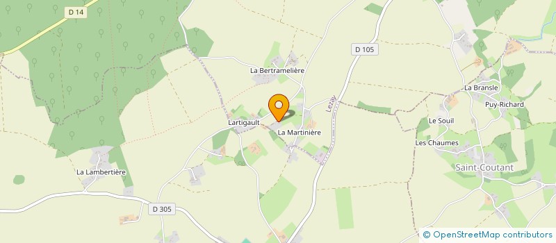 localisation de l'entreprise EXPLOITATION AGRICOLE A RESPONSABILITE LIMITEE INGRAND EMMANUEL  LEZAY