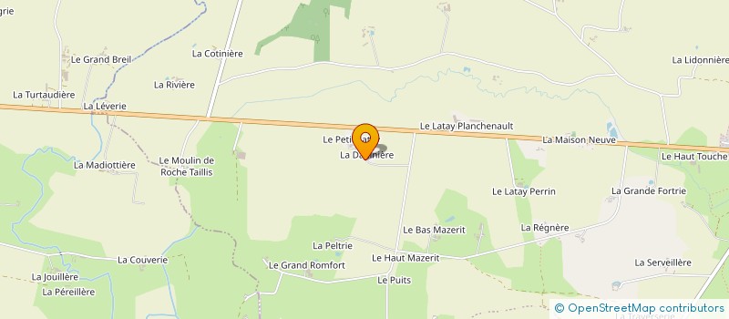 localisation de l'entreprise EXPLOITATION AGRICOLE A RESPONSABILITE LIMITEE J2L à PREE-D'ANJOU