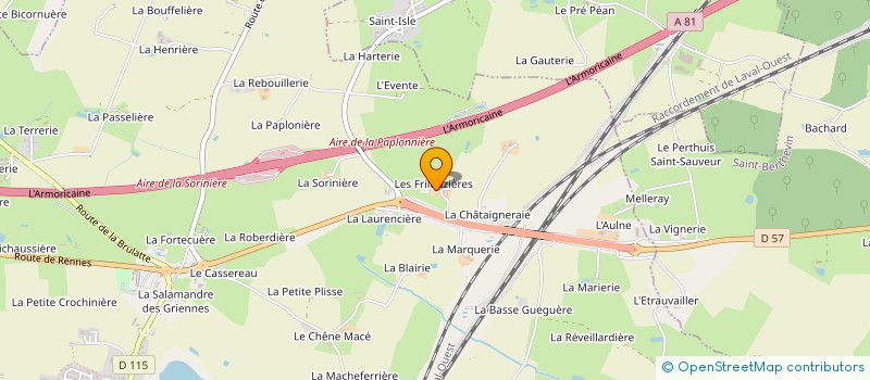 localisation de l'entreprise EXPLOITATION AGRICOLE A RESPONSABILITE LIMITEE JOSLIS à LOIRON-RUILLE