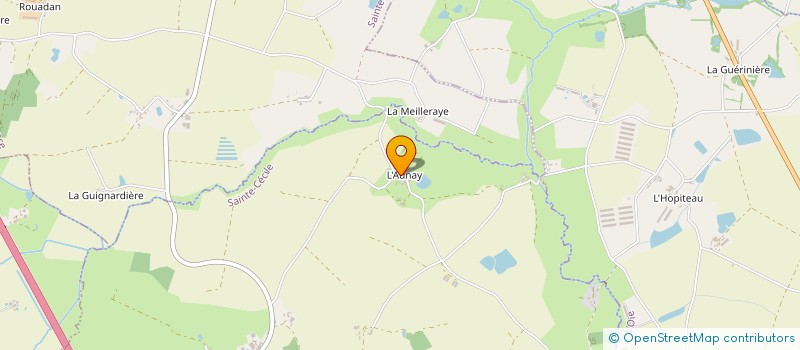 localisation de l'entreprise EXPLOITATION AGRICOLE A RESPONSABILITE LIMITEE L'HORIZON à SAINTE-CECILE