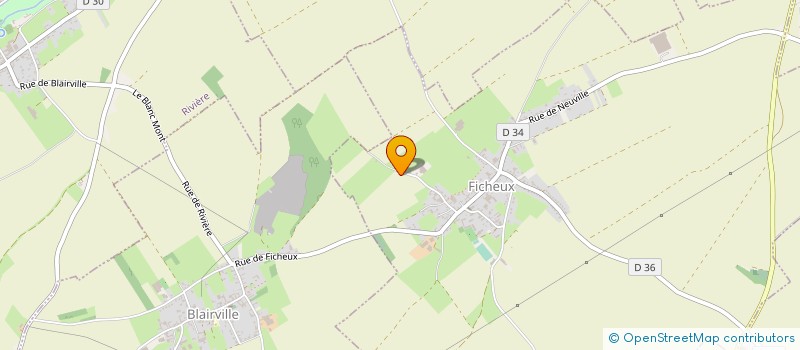 localisation de l'entreprise EXPLOITATION AGRICOLE A RESPONSABILITE LIMITEE L'OEUF DU MOULIN  FICHEUX