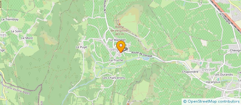 localisation de l'entreprise EXPLOITATION AGRICOLE A RESPONSABILITE LIMITEE L'OREE  VERGISSON