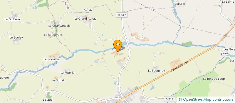 localisation de l'entreprise EXPLOITATION AGRICOLE A RESPONSABILITE LIMITEE LA COUR  LE RIBAY