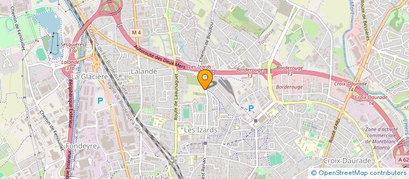localisation de l'entreprise EXPLOITATION AGRICOLE A RESPONSABILITE LIMITEE LA FERME DE BORDE BIO à TOULOUSE