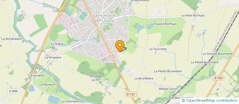 localisation de l'entreprise EXPLOITATION AGRICOLE A RESPONSABILITE LIMITEE LA LANDE à MONTAIGU-VENDEE