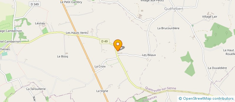 localisation de l'entreprise EXPLOITATION AGRICOLE A RESPONSABILITE LIMITEE LA MAISON NEUVE à QUETTREVILLE-SUR-SIENNE