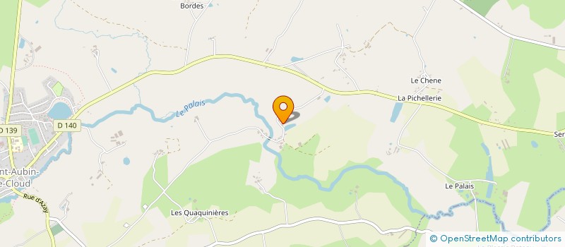 localisation de l'entreprise EXPLOITATION AGRICOLE A RESPONSABILITE LIMITEE LA MENANTIERE  SAINT-AUBIN-LE-CLOUD