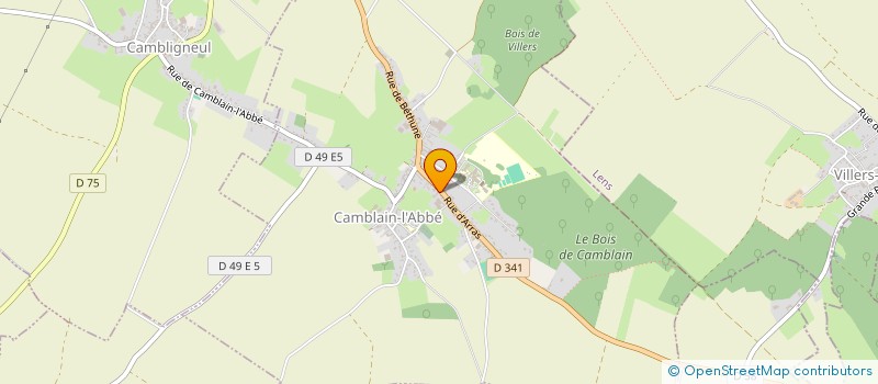 localisation de l'entreprise EXPLOITATION AGRICOLE A RESPONSABILITE LIMITEE LA MONTAGNE à CAMBLAIN L'ABBE