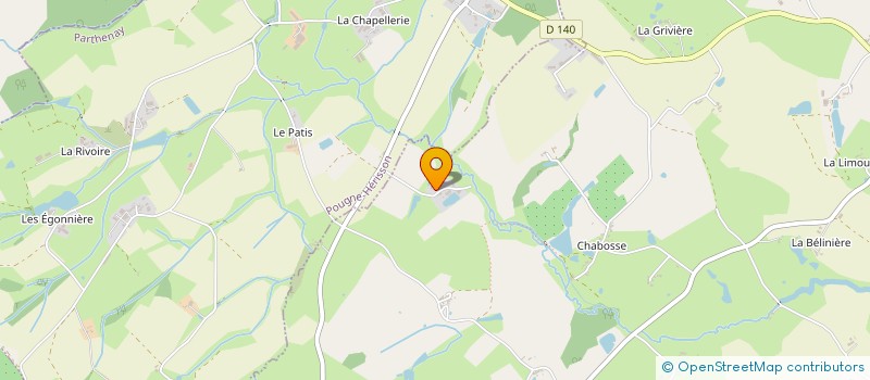 localisation de l'entreprise EXPLOITATION AGRICOLE A RESPONSABILITE LIMITEE LA VEZINIERE à SAINT-AUBIN-LE-CLOUD