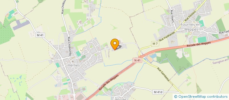 localisation de l'entreprise EXPLOITATION AGRICOLE A RESPONSABILITE LIMITEE LA VIE EST BELLE  HERLIES