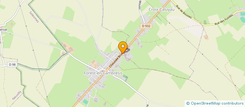 localisation de l'entreprise EXPLOITATION AGRICOLE A RESPONSABILITE LIMITEE LACOMBLEZ à CROIX-CALUYAU