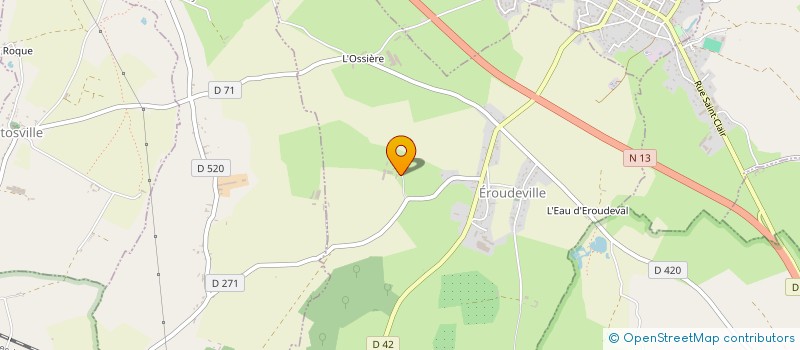 localisation de l'entreprise EXPLOITATION AGRICOLE A RESPONSABILITE LIMITEE LAISNEY à EROUDEVILLE