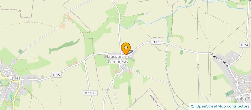 localisation de l'entreprise EXPLOITATION AGRICOLE A RESPONSABILITE LIMITEE LANGLET PF  HAUCOURT-EN-CAMBRESIS