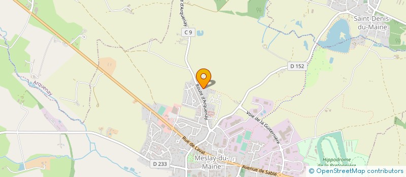 localisation de l'entreprise EXPLOITATION AGRICOLE A RESPONSABILITE LIMITEE LE CLOS DU MAINE à BAZOUGERS