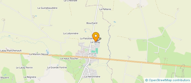 localisation de l'entreprise EXPLOITATION AGRICOLE A RESPONSABILITE LIMITEE LE DEFAY à PREE-D'ANJOU