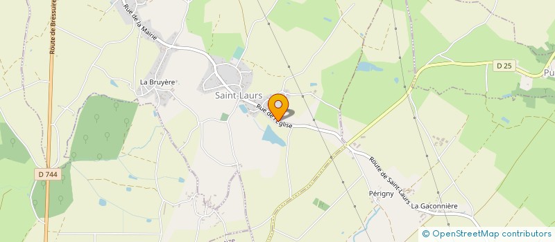 localisation de l'entreprise EXPLOITATION AGRICOLE A RESPONSABILITE LIMITEE LE LAC DORE à SAINT-LAURS