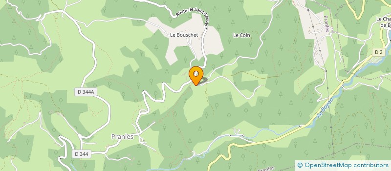 localisation de l'entreprise EXPLOITATION AGRICOLE A RESPONSABILITE LIMITEE LE PLANAS  PRANLES